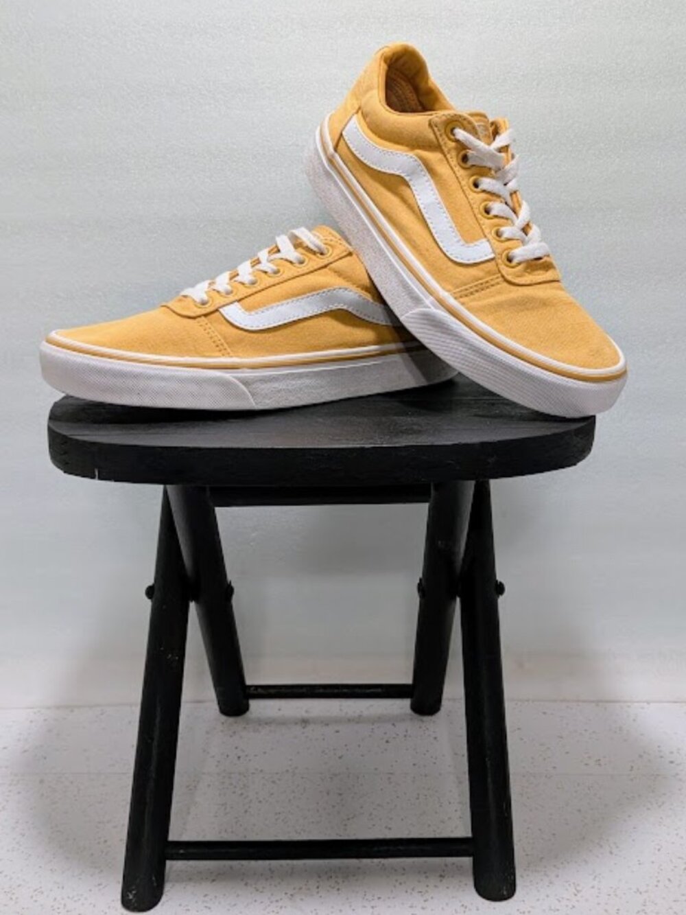 Vans Ward Low Top Yellow Mustard Skate Sneakers Women's Size 7